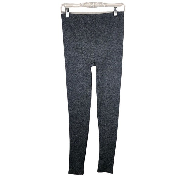 Spanx Seamless Heathered Gray Full Length Compression Legging Large - Picture 1 of 8